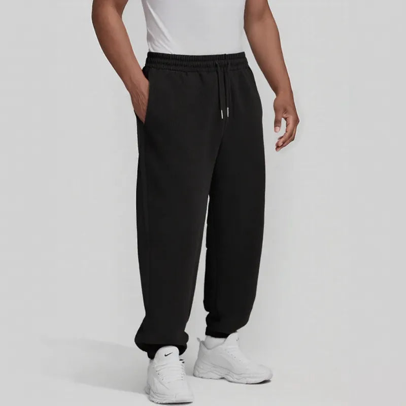 (L-10XL) Plus Size Men's Solid Color Casual Pants