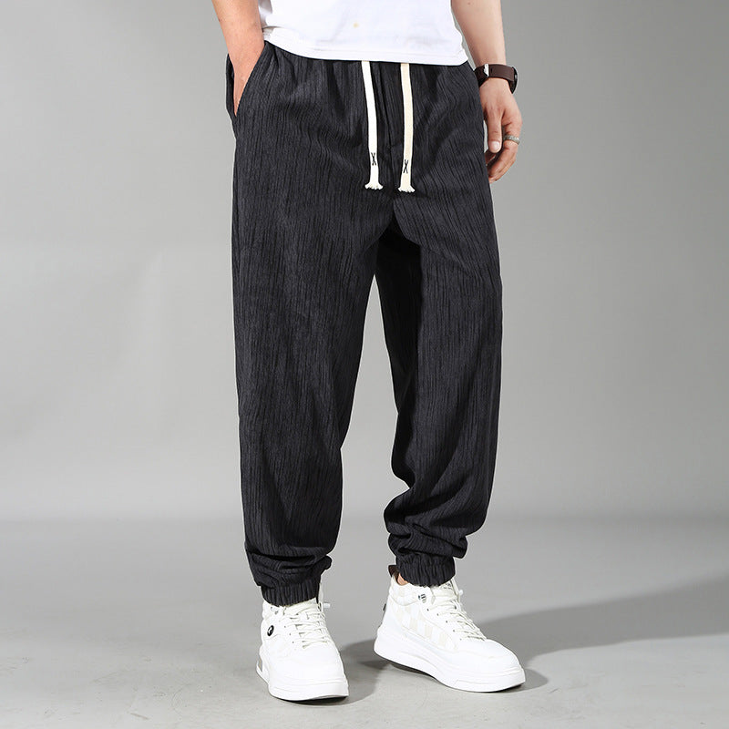(L-10XL) Plus Size Men's Lightweight Slim Casual Pants