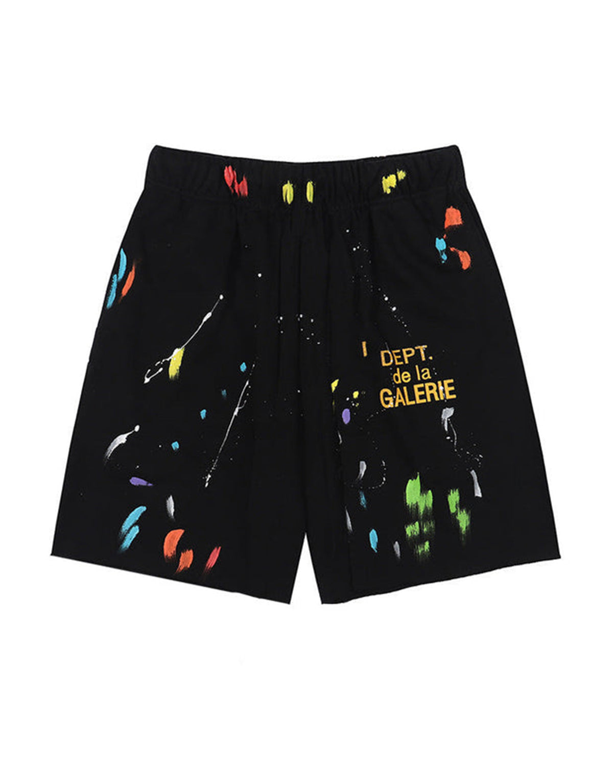 Plus Size Sports Street Splash Ink Style Shorts