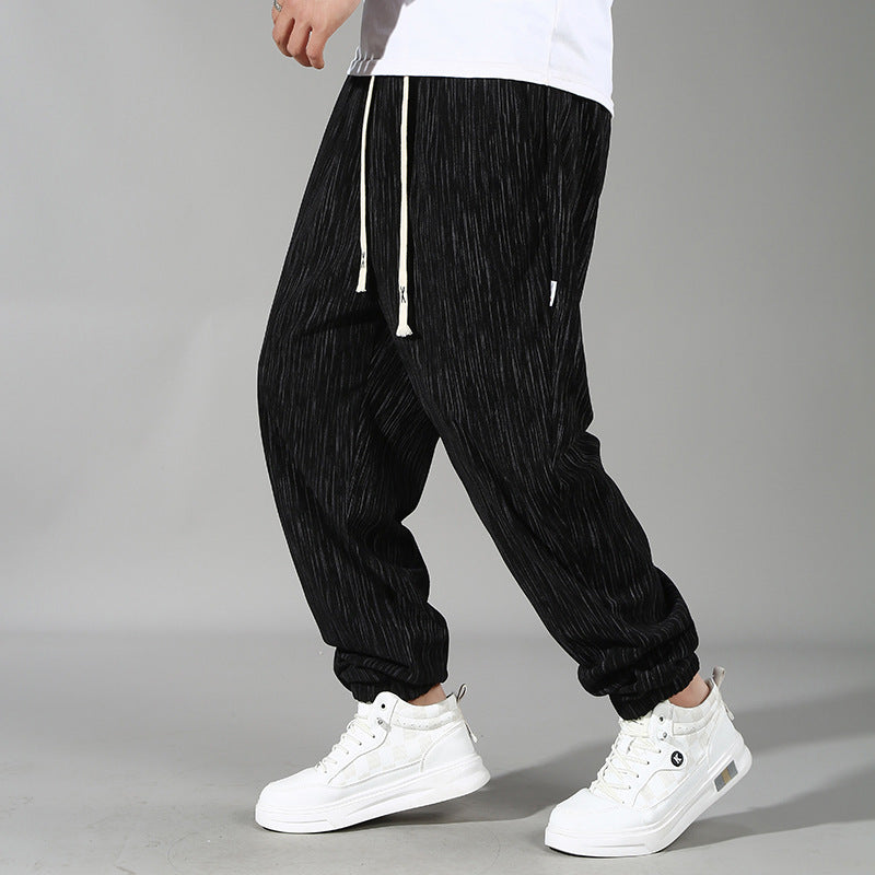 (L-10XL) Plus Size Men's Lightweight Slim Casual Pants