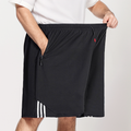 (L-10XL) Plus Size Men's High-Elasticity Striped Casual Shorts