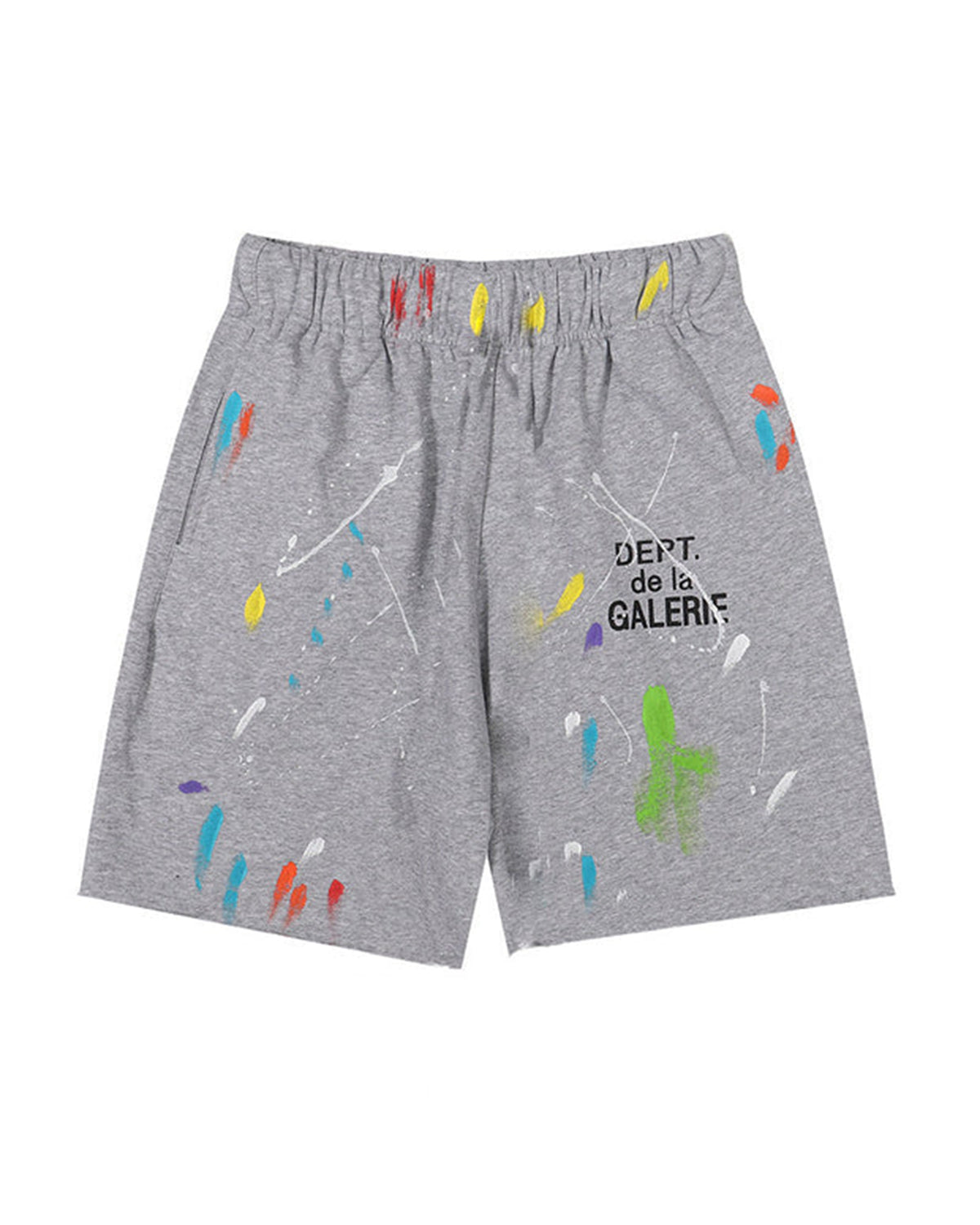 Plus Size Sports Street Splash Ink Style Shorts