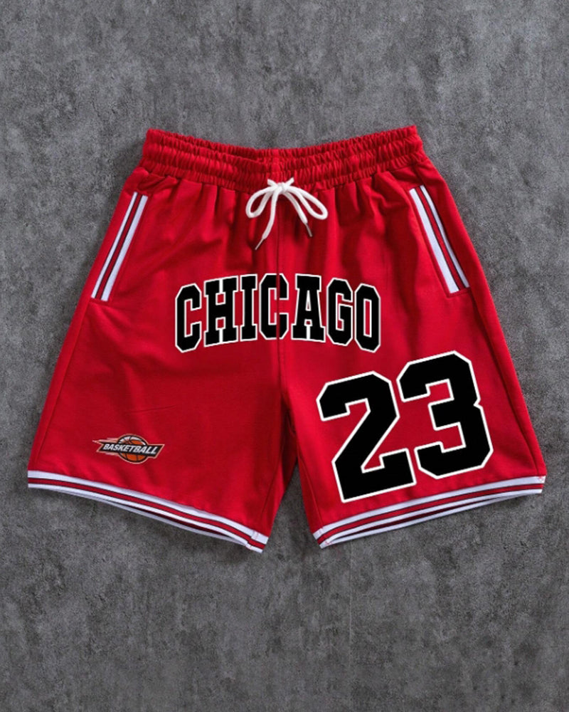 (L-10XL) Plus Size Men's Summer Sports Basketball Retro Street Breathable Casual Shorts