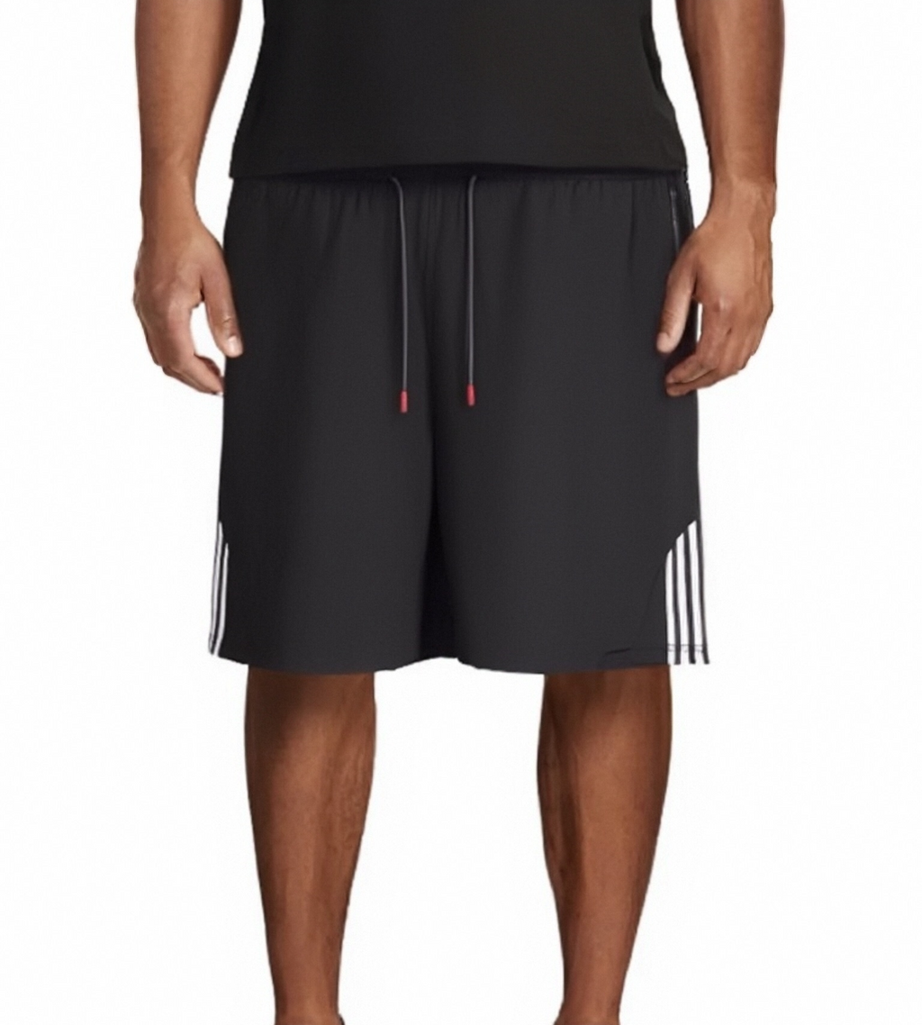 (L-10XL) Plus Size Men's High-Elasticity Striped Casual Shorts