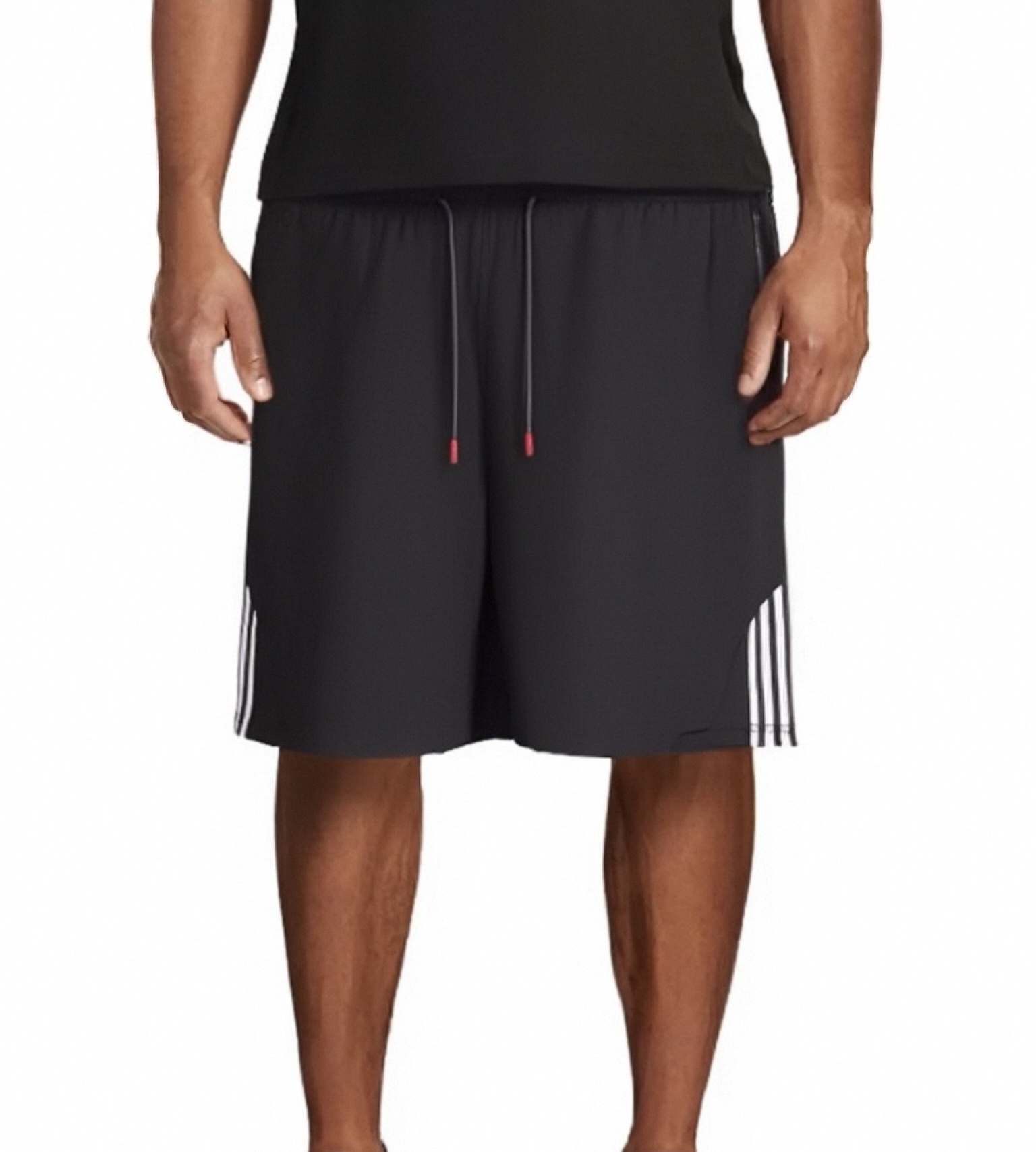 (L-10XL) Plus Size Men's High-Elasticity Striped Casual Shorts