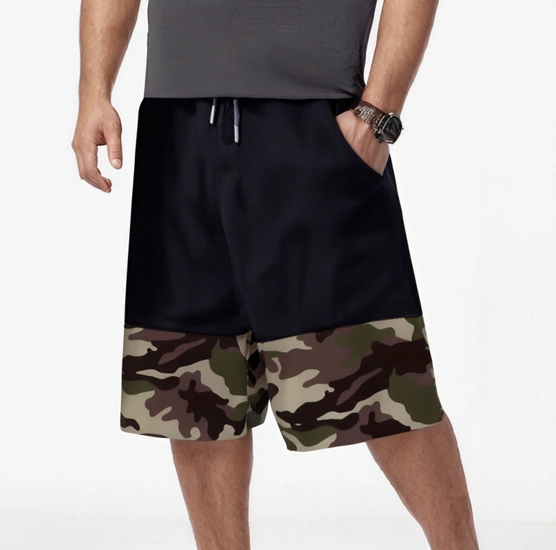 (L-10XL) Plus Size Men's High-Quality Camo Casual Shorts